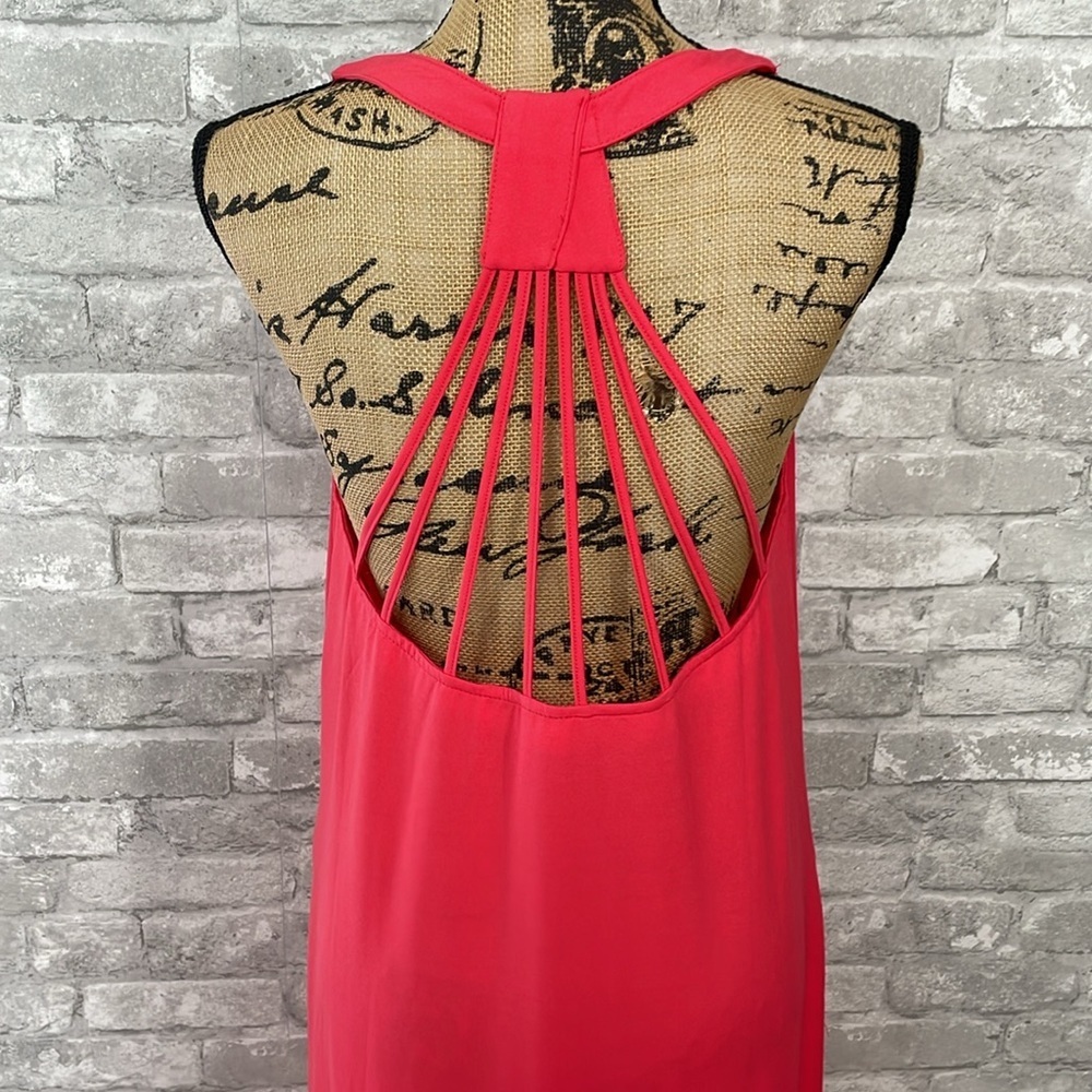 ENTRO Racerback Strappy Maxi Dress Lg - Picture 6 of 10